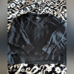 Navy V-Neck Women's Sweater